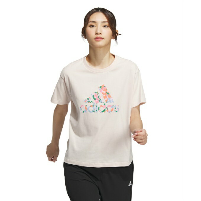 アディダス Tシャツ 半袖 レディース BOS フラワーグラフィック IK9312 IDF63 adidas