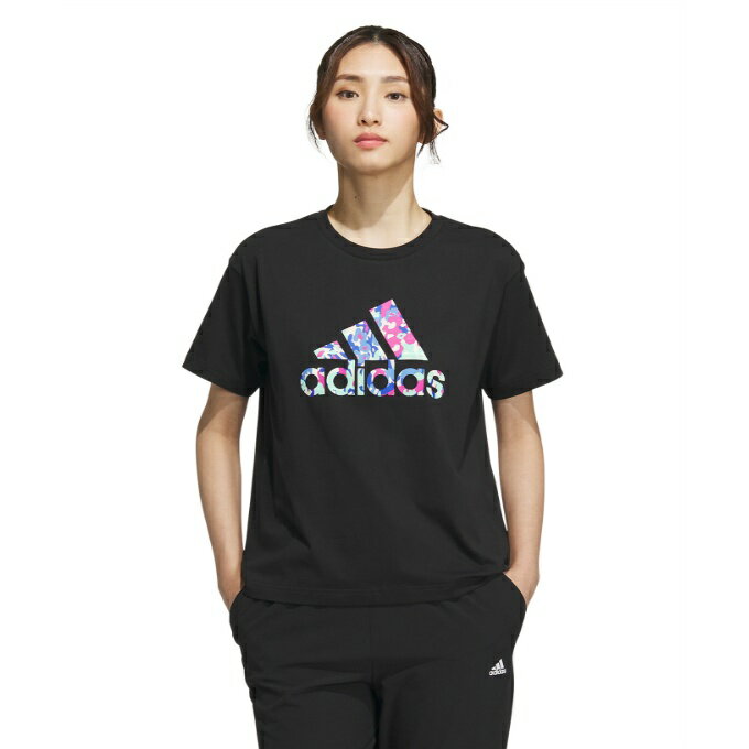 アディダス Tシャツ 半袖 レディース BOS フラワーグラフィック IK9311-IDF63 adidas