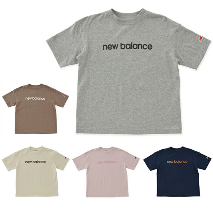 ニューバランス Tシャツ 半袖 ジュニア リニアロゴ ルーズフィット ショートスリーブTシャツ ABT35050 new balanceのサムネイル
