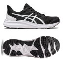 アシックス スニーカー 通学シューズ メンズ レディース ジョルト4 エキストラワイド JOLT 4 EXTRA WIDE 1011B602 002 asics 黒色