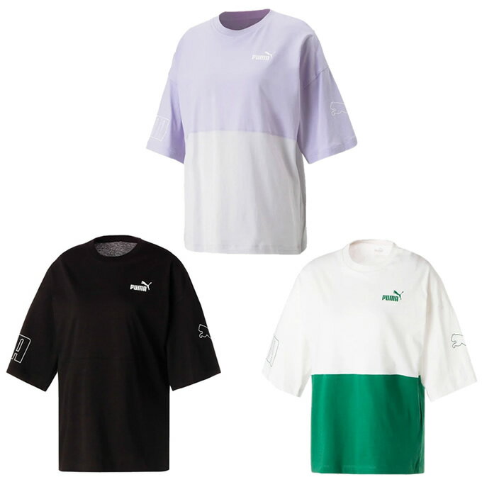 プーマ Tシャツ 半袖 レディース PUMA POWER CB 半袖T 675567 PUMA