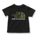 【全品対象最大10%OFF!2025年8/15 0:00~8/20 23:59】 ザ・ノース・フェイス Tシャツ 半袖 ジュニア ベビーショートスリーブカモロゴティー NTB32359 K THE NORTH FACE ノースフェイス