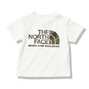 ザ・ノース・フェイス Tシャツ 半袖 ジュニア ベビーショートスリーブカモロゴティー NTB32359 W THE NORTH FACE ノースフェイス