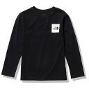 ザ ノース フェイス Tシャツ 長袖 ジュニア ロングスリーブスモールスクエアロゴティー NTJ32357 K THE NORTH FACE ノースフェイス