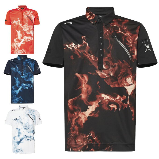  830()0:00`911()1:59菤i500~N[|s I[N[ StEFA |Vc  Y SKULL BURN UP SHIRT FOA405132 OAKLEY