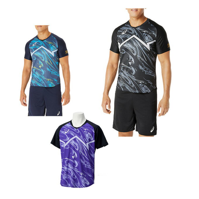 アシックス バレーボールウェア 半袖シャツ メンズ レディース COOL GRAPHIC SS T 
