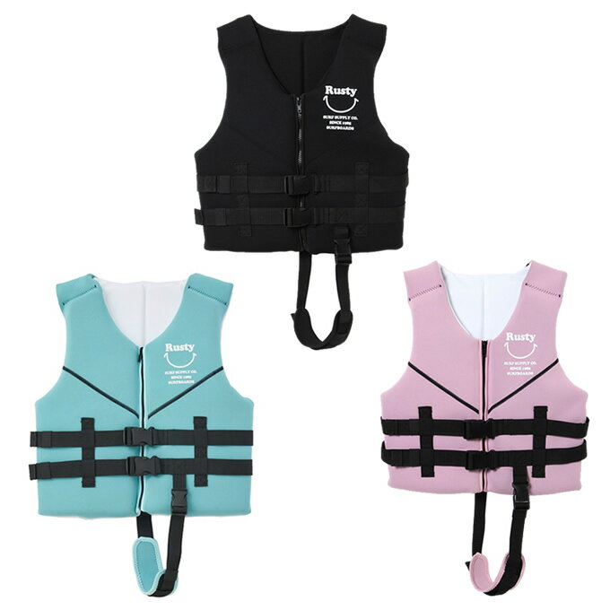【全品対象最大10%OFF!11/20 20:00〜11/27 1:59】ラスティ RUSTY ライフジャケット ジュニア キッズ 子供 フローティングベスト ...