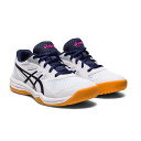 アシックス バレーボールシューズ ジュニア キッズ アップコート5 UPCOURT 5 GS 1074A039.103 asics ホワイト ネイビー 部活 ローカット 衝撃吸収 1074A039-103