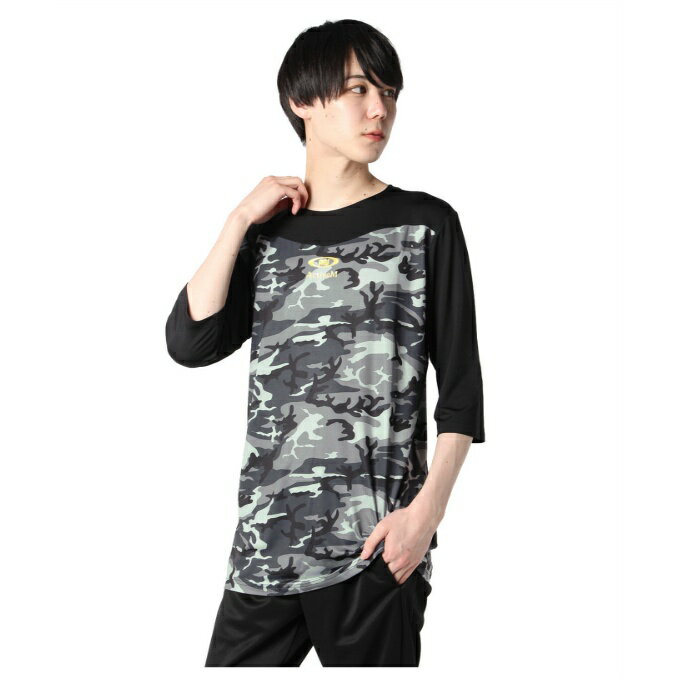 【全品対象最大10%OFF!11/20 20:00〜11/27 1:59】アクティブーム ActiveM 野球 アンダーシャツ 長袖 メンズ カモ柄七分袖インナ...