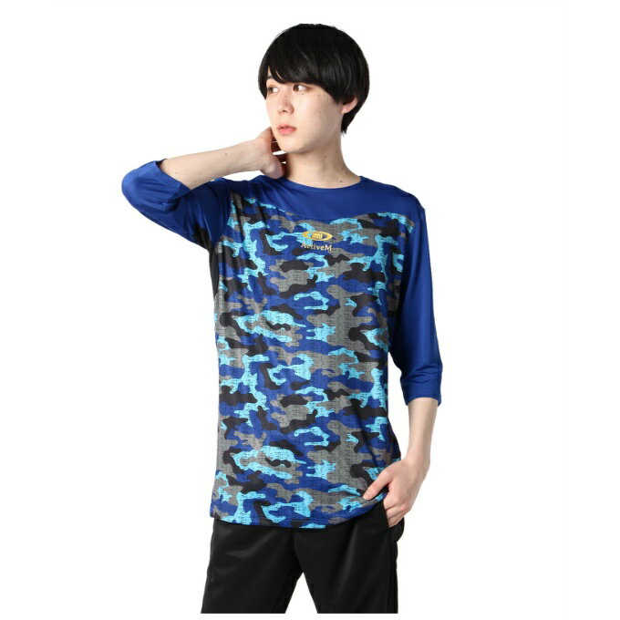 【全品対象最大10%OFF!11/20 20:00〜11/27 1:59】アクティブーム ActiveM 野球 アンダーシャツ 長袖 メンズ カモ柄七分袖インナ...