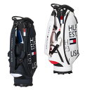 トミーヒルフィガーゴルフ TOMMY HILFIGER GOLF キャディバッグ メンズ カートキャディバッグシーズナル THMG3SC1