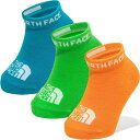 ザ・ノース・フェイス アンクルソックス ジュニア ベビークォーター3P NNB82310 MG THE NORTH FACE ノースフェイス
