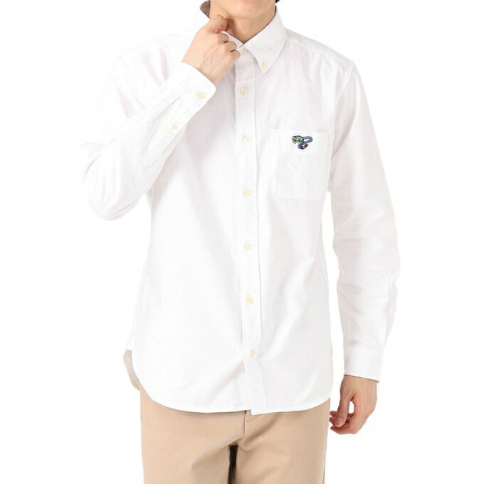 チャムス CHUMS 長袖シャツ メンズ オックスロングスリーブシャツ OX L/S Shirt CH02-1181 WH Glasses