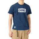 チャムス CHUMS Tシャツ 半袖 メンズ ロゴTシャツ CH01-2277 Navy/White