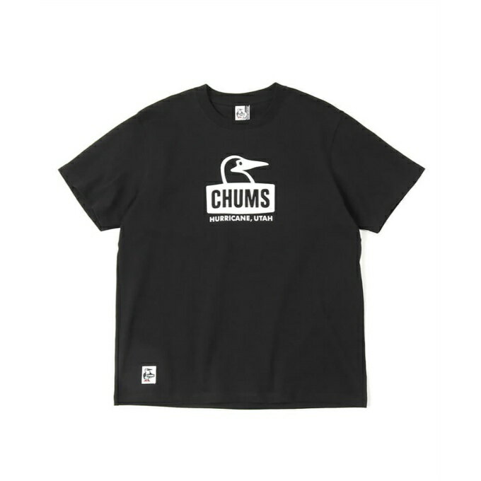 【まとめ買いで最大ポイント10倍2024年6/4 20：00〜6/11 1：59】チャムス CHUMS Tシャツ 半袖 メンズ ブービーフェイスTシャツ CH01-2278 Black/White