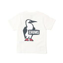 チャムス ペアTシャツ チャムス CHUMS Tシャツ 半袖 ジュニア キッズブービーロゴTシャツ Kid's Booby Logo T-Shirt CH21-1282 White