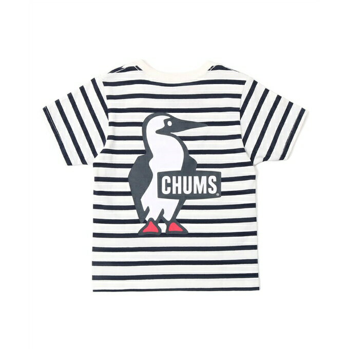 チャムス CHUMS Tシャツ 半袖 ジュニア キッズブービーロゴTシャツ Kid 039 s Booby Logo T-Shirt CH21-1282 White/Navy