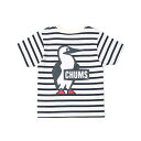 チャムス CHUMS Tシャツ 半袖 ジュニア キッズブービーロゴTシャツ Kid's Booby Logo T-Shirt CH21-1282 White/Navy