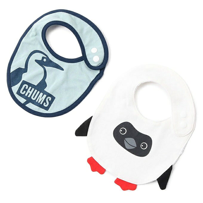 チャムス CHUMS スタイ セット ジュニア ベビービブセット Baby Bib Set CH27-1016 Booby Logo