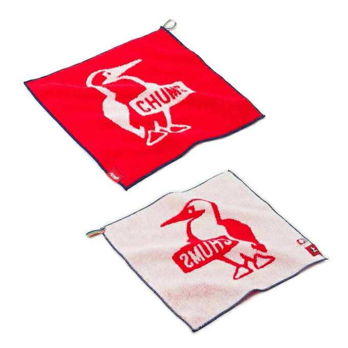 `X CHUMS ^I Snh^I Logo Hand Towel CH62-1059 Red