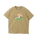 チャムス ペアTシャツ チャムス CHUMS Tシャツ 半袖 メンズ Booby Family T-Shirt CH01-2232 Beige