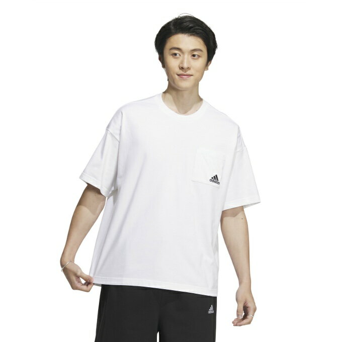 アディダス Tシャツ 半袖 メンズ オーバーサイズ Silhouette ヘビー コットン ポケット Tシャツ IK4288 IJG09 adidas