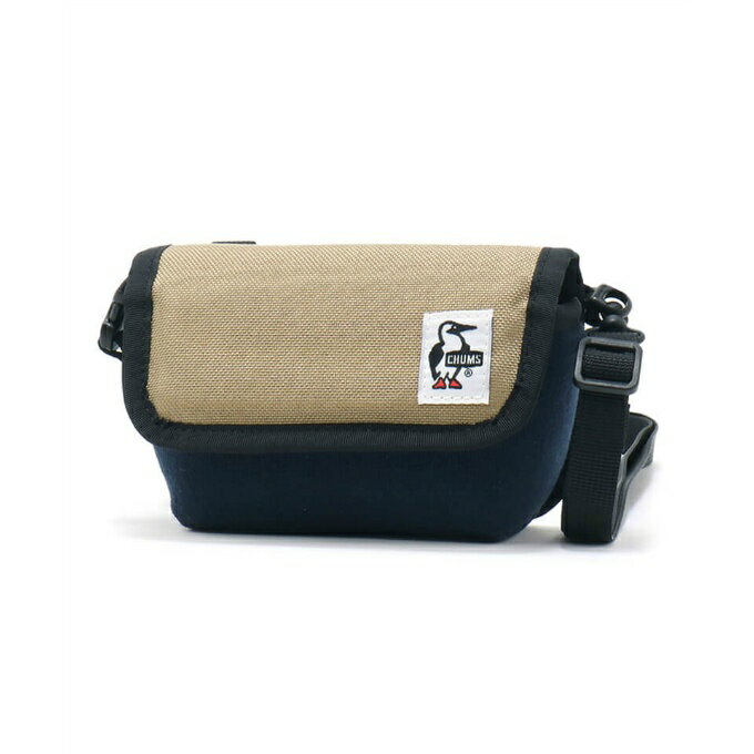 チャムス CHUMS ポーチ メンズ レディース コンパクトカメラポーチスウェットナイロン Compact Camera Pouch Sweat Nylon CH60-3458 NAVY/BEIGE