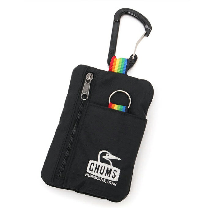 チャムス キーケース チャムス CHUMS コインケース スプリングデールキーコインケース キーケース キーコイン Spring Dale Key Coin Case CH60-3552 BLACK RAINBOW