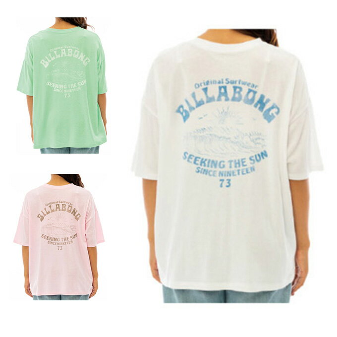 ビラボン BILLABONG Tシャツ 半袖 レディース GOOD WAVES LOSE TEE BD013-240