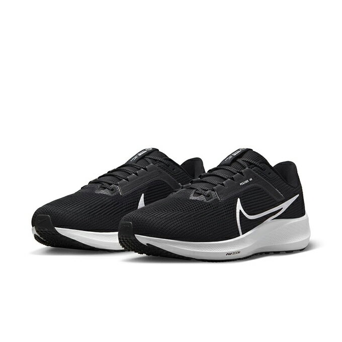 ナイキ ランニングシューズ メンズ ズームペガサス 40 ワイド WIDE DV7480-001 NIKE 陸上 ブラック/ホワイトのサムネイル
