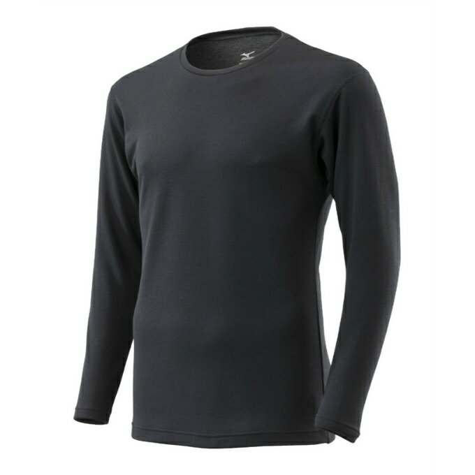 ミズノ 長袖アンダーウェア メンズ ブレスサーモアンダーウエア 中厚 for Active クルーネック長袖シャツ C2JAA631-09 MIZUNO