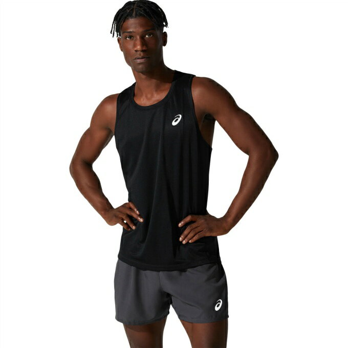 アシックス ランニングウェア Tシャツ ノースリーブ メンズ ランニングドライノースリーブシャツ 2011C351-002 asics