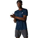 アシックス ランニングウェア Tシャツ 半袖 メンズ ランニングドライ半袖シャツ 2011C366-401 asics