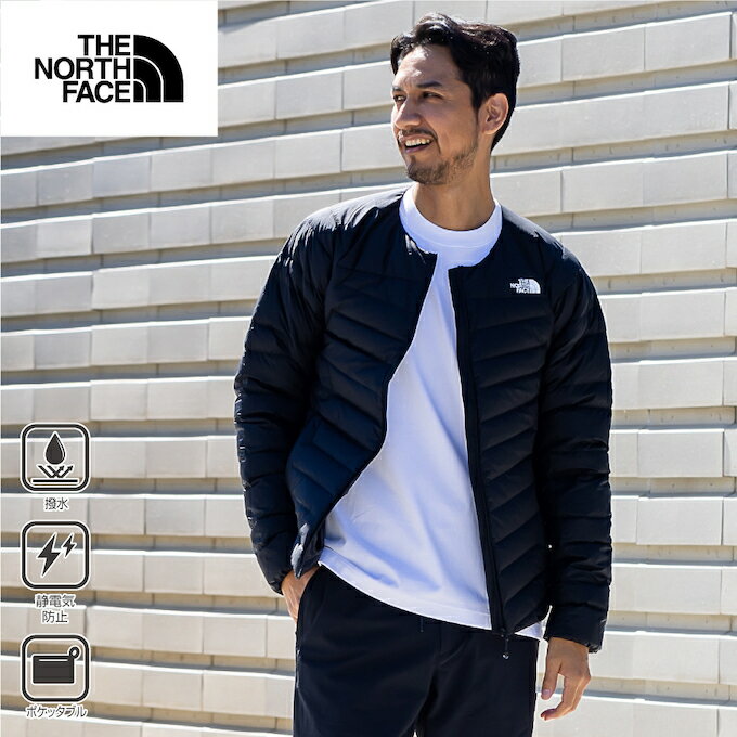 ザ・ノース・フェイス ダウンジャケット メンズ サンダーラウンドネックジャケット Thunder Roundneck NY82313 K THE NORTH FACE ノースフェイス ダウンパーカー 防風 防寒 保温