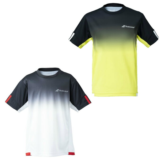 【エントリーでポイント最大15倍！】バボラ Babolat テニスウェア Tシャツ 半袖 ジュニア CLUB SHORTSLEEVE SHIRT JR BJG1340C