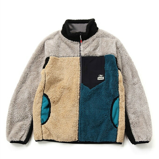 チャムス フリース ジャケット メンズ ボンディングフリースジャケット アウター フリース CH04-1386 Teal Crazy CHUMSのサムネイル