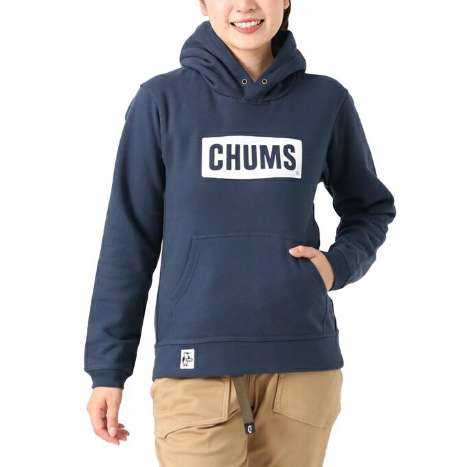 チャムス パーカー メンズ チャムス CHUMS スウェットパーカー メンズ チャムスロゴプルオーバーパーカー CH00-1418 Navy*White