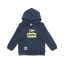 チャムス CHUMS スウェットパーカー ジュニア キッズブービーフェイスプルオーバーパーカー Kid's Booby Face Pullover Parka CH20-1072 Navy*Yellow