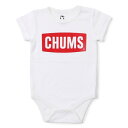 【全品対象最大10%OFFクーポン!7/13 10:00~7/15 23:59】チャムス CHUMS ロンパース 長袖 ジュニア ベビーロゴロンパース CH27-1025 CHUMS