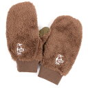 `X CHUMS h Y fB[X Gt[X~g  Elmo Fleece Mitten CH09-1307 Brown/Khaki