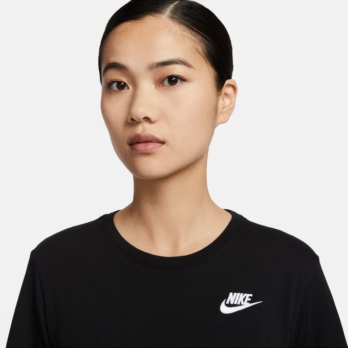 ナイキ Tシャツ 半袖 レディース L NSW クラブ ワンポイント半袖T DX7903-010 NIKE
