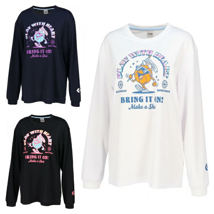 コンバース CONVERSE バスケットボール 長袖シャツ レディース ガールズ ロングスリーブTシャツ CB332354L