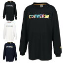 コンバース CONVERSE バスケットボール 長袖シャツ ジュニア JRコンバースロゴ 長袖Tシャツ CB432356L