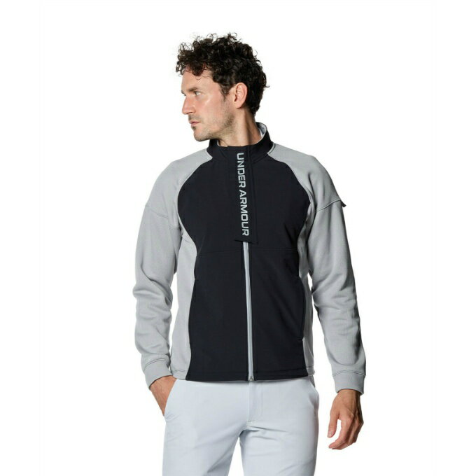 アンダーアーマー ゴルフウェア ブルゾン メンズ UA Sweater Fleece HYB Jacket 1381271-035 UNDER ARMOUR その1