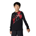 アンダーアーマー Tシャツ 長袖 ジュニア UAスーパービッグロゴ ロングスリーブ 1381168-001 UNDER ARMOUR