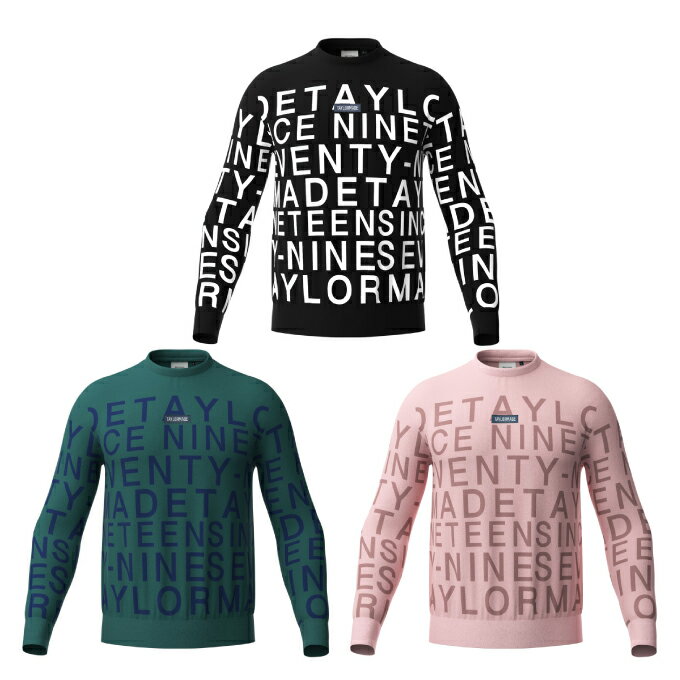 テーラーメイド TaylorMade ゴルフウェア セーター メンズ ワードグラフィッククルーセーター TL097のサムネイル