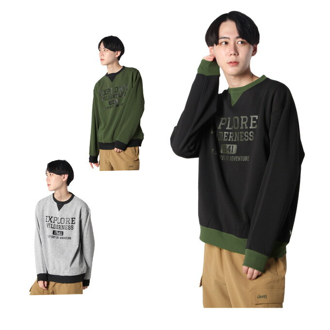 5色Jeep 韓国風クルーネック男女兼用スウェット トレーナー 楽天市場】JEEP(スウェット・トレーナー|トップス):メンズ