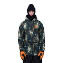 686 スキー スノーボード 撥水防水パーカー メンズ フリース起毛 WATERPROOF HOODY M3WNCS110 CYPRESS GN BARK CAMO シックスエイトシックス