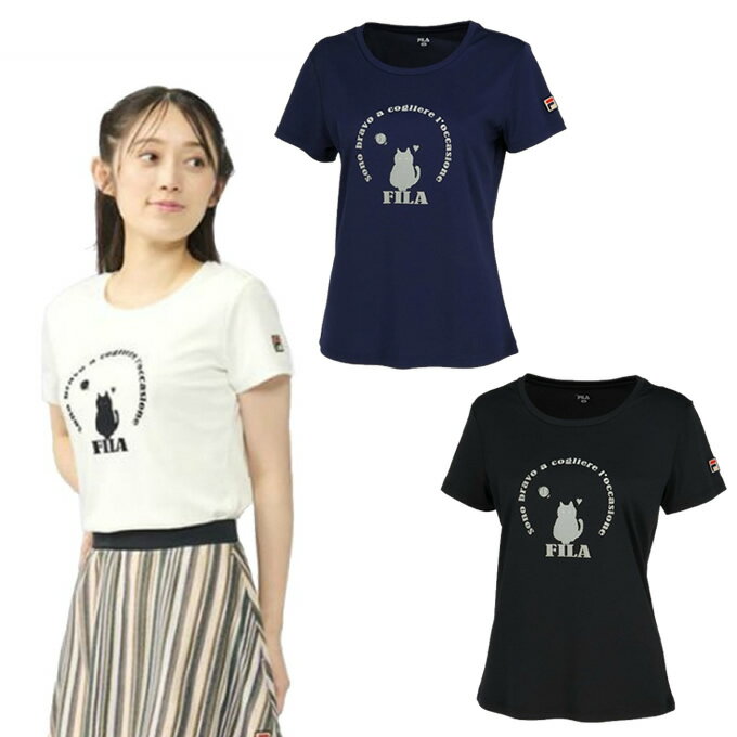 フィラ FILA テニスウェア Tシャツ 半袖 レディース グラフィックTシャツ VL2702のサムネイル