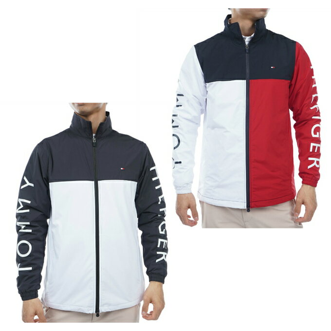 トミーヒルフィガーゴルフ TOMMY HILFIGER GOLF ゴルフウェア ブルゾン メンズ ロゴ ウィンドジャケット THMA357